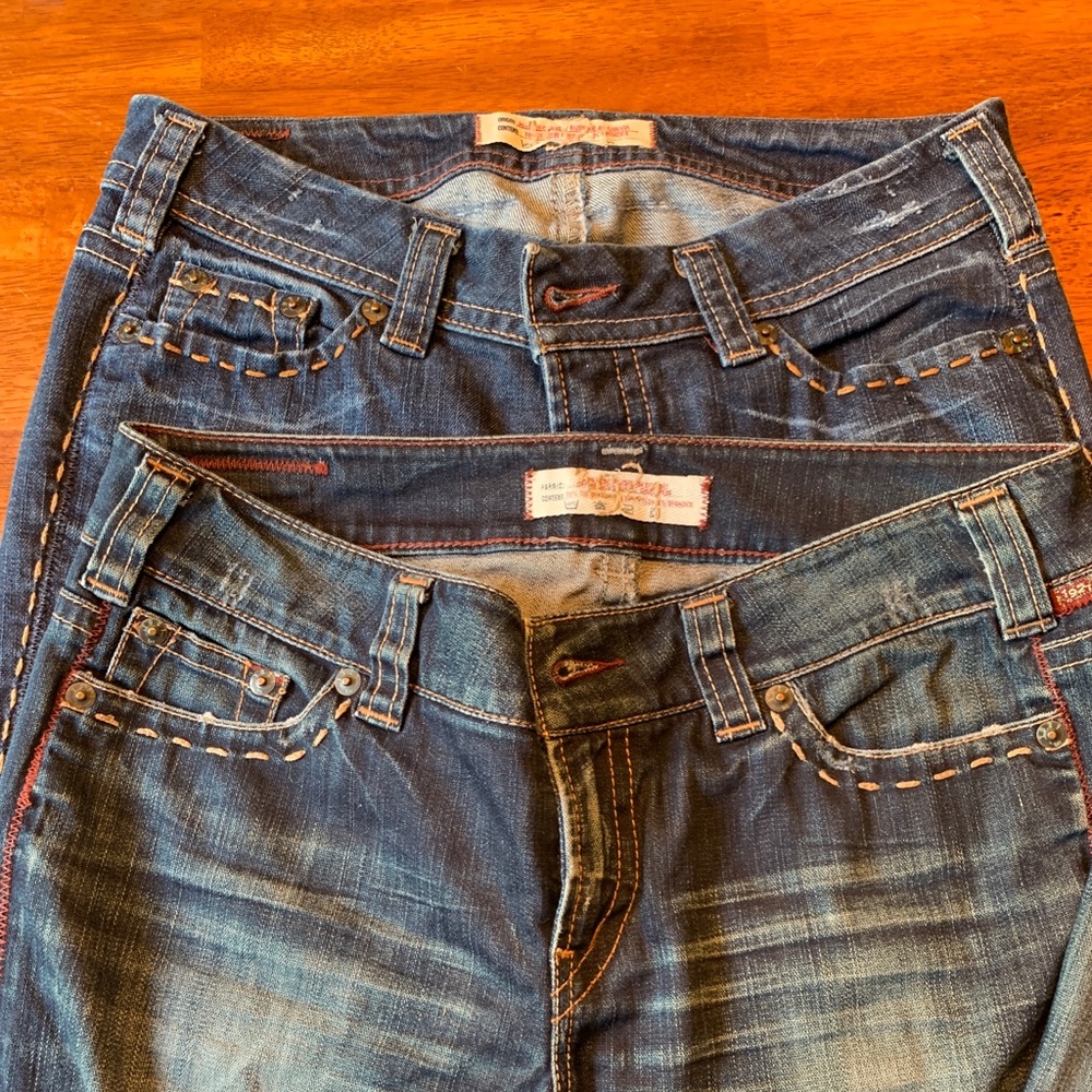 Two pairs of 1921 jeans